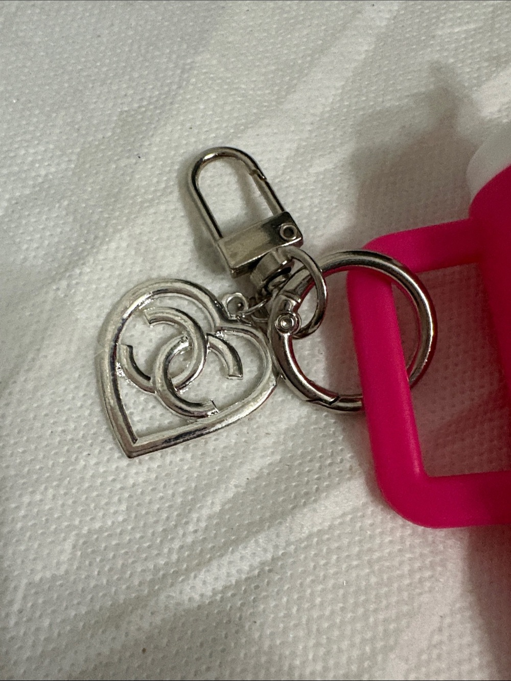 Hot Pink Cup Charm Keychain & Air Freshener - Picture 2 of 4